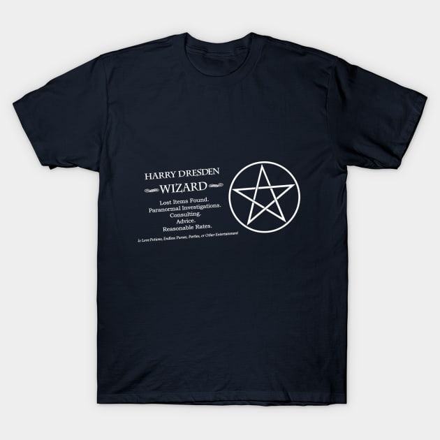 Dresden Files - Harry's Card T-Shirt by Fadelias